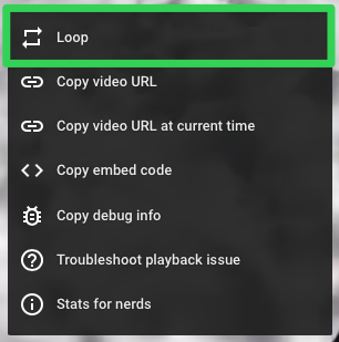 YouTube Unlooper Screenshot